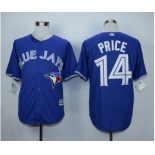 Men Toronto Blue Jays #14 David Price Blue 2016 Official Cool Base Jersey Men Toronto Blue Jays #14 David Price Blue 2016 Official Cool Base Jersey