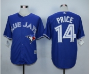 Men Toronto Blue Jays #14 David Price Blue 2016 Official Cool Base Jersey