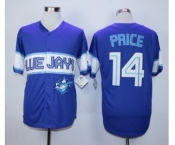 Men Toronto Blue Jays #14 David Price Blue Exclusive 2016 Official Cool Base Jersey