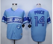 Men Toronto Blue Jays #14 David Price Light Blue Exclusive 2016 Official Cool Base Jersey
