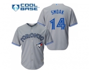 Men Toronto Blue Jays #14 Justin Smoak Grey New Cool Base Stitched MLB Jersey Men Toronto Blue Jays #14 Justin Smoak Grey New Cool Base Stitched MLB Jersey