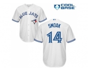 Men Toronto Blue Jays #14 Justin Smoak White New Cool Base Stitched MLB Jersey Men Toronto Blue Jays #14 Justin Smoak White New Cool Base Stitched MLB Jersey