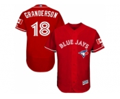 Men Toronto Blue Jays #18 Curtis Granderson Red Flexbase Authentic Collection Canada Day Stitched MLB Jersey Men Toronto Blue Jays #18 Curtis Granderson Red Flexbase Authentic Collection Canada Day Stitched MLB Jersey