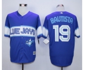 Men Toronto Blue Jays #19 Paul Molitor Blue Exclusive 2016 Official Cool Base Jersey