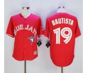 Men Toronto Blue Jays #19 Paul Molitor Red 2016 Official Cool Base Jersey