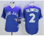 Men Toronto Blue Jays #2 Troy Tulowitzki Blue 2016 Official Cool Base Jersey Men Toronto Blue Jays #2 Troy Tulowitzki Blue 2016 Official Cool Base Jersey