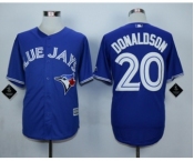 Men Toronto Blue Jays #20 Josh Donaldson Blue 2016 Official Cool Base Jersey
