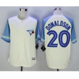 Men Toronto Blue Jays #20 Josh Donaldson Blue Exclusive 2016 Official Cool Base Jersey Men Toronto Blue Jays #20 Josh Donaldson Blue Exclusive 2016 Official Cool Base Jersey
