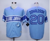 Men Toronto Blue Jays #20 Josh Donaldson Light Blue Exclusive 2016 Official Cool Base Jersey