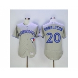 Men Toronto Blue Jays #20 Josh Donaldson Majestic Gray Flexbase Authentic Collection Player Jersey Men Toronto Blue Jays #20 Josh Donaldson Majestic Gray Flexbase Authentic Collection Player Jersey