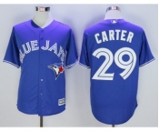 Men Toronto Blue Jays #29 Joe Carter Blue 2016 Official Cool Base Jersey