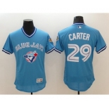 Men Toronto Blue Jays #29 Joe Carter Majestic Blue Flexbase Authentic Collection Cooperstown Player Jersey Men Toronto Blue Jays #29 Joe Carter Majestic Blue Flexbase Authentic Collection Cooperstown Player Jersey