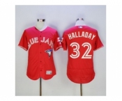 Men Toronto Blue Jays #32 Roy Halladay Majestic Red Flexbase Authentic Collection Player Jersey Men Toronto Blue Jays #32 Roy Halladay Majestic Red Flexbase Authentic Collection Player Jersey