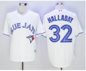 Men Toronto Blue Jays #32 Roy Halladay White 2016 Official Cool Base Jersey