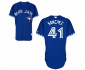 Men Toronto Blue Jays #41 Aaron Sanchez Blue Jersey Men Toronto Blue Jays #41 Aaron Sanchez Blue Jersey