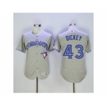 Men Toronto Blue Jays #43 R.A. Dickey Majestic Gray Flexbase Authentic Collection Player Jersey Men Toronto Blue Jays #43 R.A. Dickey Majestic Gray Flexbase Authentic Collection Player Jersey