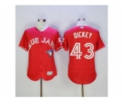 Men Toronto Blue Jays #43 R.A. Dickey Majestic Red Flexbase Authentic Collection Player Jersey Men Toronto Blue Jays #43 R.A. Dickey Majestic Red Flexbase Authentic Collection Player Jersey