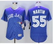Men Toronto Blue Jays #55 Russell Martin Majestic Blue Flexbase Authentic Collection Player Jersey Men Toronto Blue Jays #55 Russell Martin Majestic Blue Flexbase Authentic Collection Player Jersey