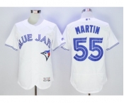 Men Toronto Blue Jays #55 Russell Martin Majestic White Flexbase Authentic Collection Player Jersey Men Toronto Blue Jays #55 Russell Martin Majestic White Flexbase Authentic Collection Player Jersey