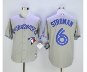 Men Toronto Blue Jays #6 Marcus Stroman Gray 2016 Official Cool Base Jersey Men Toronto Blue Jays #6 Marcus Stroman Gray 2016 Official Cool Base Jersey