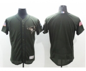 Men Toronto Blue Jays Blank Majestic Green Salute to Service Flexbase Authentic Collection Jersey Men Toronto Blue Jays Blank Majestic Green Salute to Service Flexbase Authentic Collection Jersey