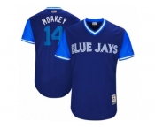 Men's 2017 Little League World Series Blue Jays #14 Justin Smoak Moakey Royal Jersey Men's 2017 Little League World Series Blue Jays #14 Justin Smoak Moakey Royal Jersey