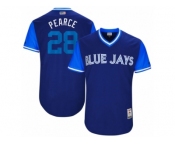 Men's 2017 Little League World Series Blue Jays #28 Steve Pearce Pearce Royal Jersey Men's 2017 Little League World Series Blue Jays #28 Steve Pearce Pearce Royal Jersey