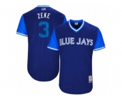 Men's 2017 Little League World Series Blue Jays #3 Ezequiel Carrera Zeke Royal Jersey Men's 2017 Little League World Series Blue Jays #3 Ezequiel Carrera Zeke Royal Jersey