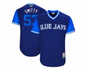 Men's 2017 Little League World Series Blue Jays #53 Chris Smith Smitty Royal Jersey Men's 2017 Little League World Series Blue Jays #53 Chris Smith Smitty Royal Jersey