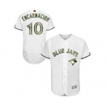 Men's Majestic Toronto Blue Jays #10 Edwin Encarnacion Authentic White 2016 Memorial Day Fashion Flex Base MLB Jersey Men's Majestic Toronto Blue Jays #10 Edwin Encarnacion Authentic White 2016 Memorial Day Fashion Flex Base MLB Jersey