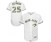 Men's Majestic Toronto Blue Jays #25 Marco Estrada Authentic White 2016 Memorial Day Fashion Flex Base MLB Jersey Men's Majestic Toronto Blue Jays #25 Marco Estrada Authentic White 2016 Memorial Day Fashion Flex Base MLB Jersey