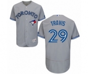 Men's Majestic Toronto Blue Jays #29 Devon Travis Grey Flexbase Authentic Collection MLB Jersey Men's Majestic Toronto Blue Jays #29 Devon Travis Grey Flexbase Authentic Collection MLB Jersey