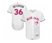 Men's Majestic Toronto Blue Jays #36 Drew Hutchison Authentic White 2016 Mother's Day Fashion Flex Base MLB Jersey Men's Majestic Toronto Blue Jays #36 Drew Hutchison Authentic White 2016 Mother's Day Fashion Flex Base MLB Jersey