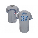 Men's Majestic Toronto Blue Jays #37 Jason Grilli Grey Flexbase Authentic Collection MLB Jersey Men's Majestic Toronto Blue Jays #37 Jason Grilli Grey Flexbase Authentic Collection MLB Jersey