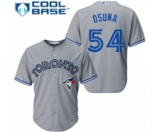 Men's Majestic Toronto Blue Jays #54 Roberto Osuna Authentic Grey Road MLB Jersey Men's Majestic Toronto Blue Jays #54 Roberto Osuna Authentic Grey Road MLB Jersey