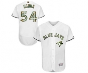 Men's Majestic Toronto Blue Jays #54 Roberto Osuna Authentic White 2016 Memorial Day Fashion Flex Base MLB Jersey Men's Majestic Toronto Blue Jays #54 Roberto Osuna Authentic White 2016 Memorial Day Fashion Flex Base MLB Jersey