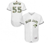 Men's Majestic Toronto Blue Jays #55 Russell Martin Authentic White 2016 Memorial Day Fashion Flex Base MLB Jersey Men's Majestic Toronto Blue Jays #55 Russell Martin Authentic White 2016 Memorial Day Fashion Flex Base MLB Jersey