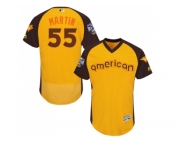 Men's Majestic Toronto Blue Jays #55 Russell Martin Yellow 2016 All-Star American League BP Authentic Collection Flex Base MLB Jersey Men's Majestic Toronto Blue Jays #55 Russell Martin Yellow 2016 All-Star American League BP Authentic Collection Flex Base MLB Jersey