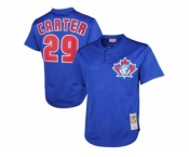 Men's Mitchell and Ness 1997 Toronto Blue Jays #29 Joe Carter Replica Blue Throwback MLB Jersey Men's Mitchell and Ness 1997 Toronto Blue Jays #29 Joe Carter Replica Blue Throwback MLB Jersey