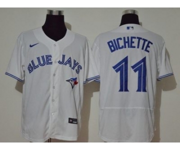 Men's Nike Blue Jays #11 Bo Bichette White 2020 Baseball Jersey