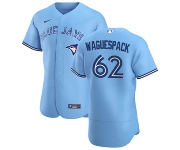 Men's Nike Toronto Blue Jays #62 Jacob Waguespack Light Blue Alternate 2020 Authentic Player Baseball Jersey