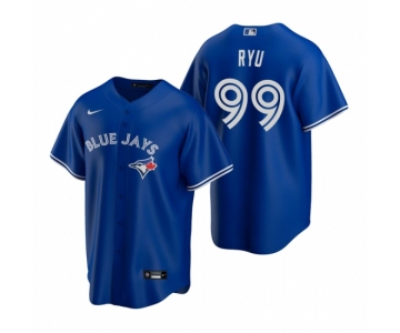 Men's Nike Toronto Blue Jays #99 Hyun-Jin Ryu Royal Alternate Stitched Baseball Jersey