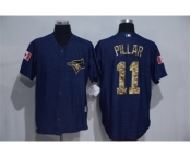 Men's Toronto Blue Jays #11 Kevin Pillar Blue Camo New Cool Base Jerseys Men's Toronto Blue Jays #11 Kevin Pillar Blue Camo New Cool Base Jerseys