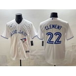 Men's Toronto Blue Jays #22 Ernie Clement white 50th Anniversary Alternate Limited Jersey Men's Toronto Blue Jays #22 Ernie Clement white 50th Anniversary Alternate Limited Jersey