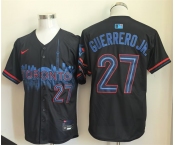 Men's Toronto Blue Jays #27 Vladimir Guerrero Jr. Navy 2024 City Connect Limited Stitched Baseball Jersey
