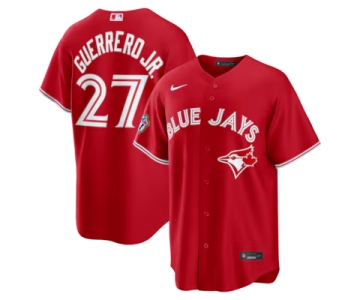 Men's Toronto Blue Jays #27 Vladimir Guerrero Jr. Red 50th Anniversary Alternate Limited Jersey