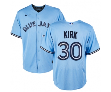 Men's Toronto Blue Jays #30 Alejandro Kirk Light Blue Cool Base Stitched Jersey