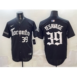 Men's Toronto Blue Jays #39 Trey Yesavage Black Gothic North Edition Limited Stitched Baseball Jersey