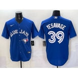 Men's Toronto Blue Jays #39 Trey Yesavage Royal Cool Base Stitched Baseball Jersey Men's Toronto Blue Jays #39 Trey Yesavage Royal Cool Base Stitched Baseball Jersey