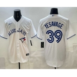 Men's Toronto Blue Jays #39 Trey Yesavage White Cool Base Stitched Jersey